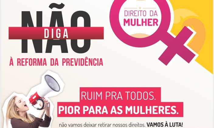 8 DE MARÇO – Vamos juntos lutar pela valorização e manutenção dos direitos das mulheres!