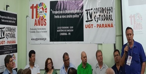 Fesmepar marca presença  do 4º Congresso da UGT – Paraná