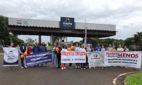 FOZ DO IGUAÇU: Sinprefi faz manifesto contra a Reforma da Previdência
