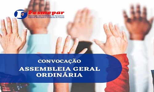 EDITAL DE CONVOCAÇÃO ASSEMBLEIA GERAL ORDINÁRIA