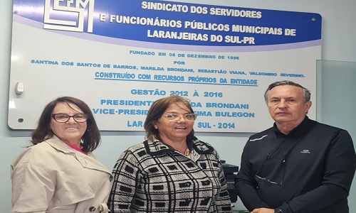 Presidente da Fesmepar faz visita administrativa a sindicatos de servidores e professores da Região Centro-Sul do Paraná