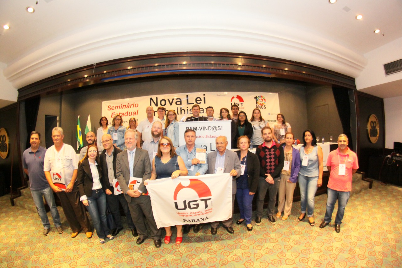 Mais de 20 sindicatos filiados a Fesmepar participam do seminário “Nova Lei Trabalhista: e agora?”, realizado pela da UGT – Paraná  