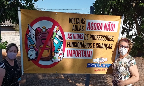 CAPITÃO LEÔNIDAS MARQUES: SISMUCAP defende volta às aulas somente com todos os professores vacinados