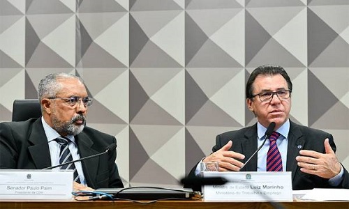 Marinho defende contribuição para fortalecer negociação coletiva, e Paim fala em buscar consenso