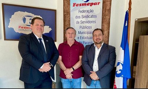 Presidente da Fesmepar recebe visita administrativa do presidente do SINDSERV Jaguaríaíva